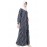 Nazneen Front Open Stripe Casual Abaya