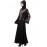 Nazneen Neck and Sleeve Resham Embroidered  A line Party Abaya
