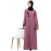 Nazneen side embroidery contrast piping Abaya