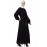 Nazneen Gather at reglan sleeve with belt halter neck Abaya