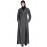 Nazneen Double Breasted Front Two Slit Denim Front Open Jilbab