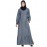 Nazneen Frill At Bottom Patch Pocket A Line Abaya