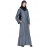Nazneen Frill At Bottom Patch Pocket A Line Abaya