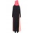 Nazneen Contrast Side Panels A Line Abaya