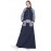 Nazneen Contrast Sleeve, Pocket, Hood Jersey Travel Abaya