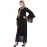 Nazneen Bell Sleeve Lace At Bottom And Sleeve Fancy Abaya