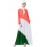Nazneen Tricolor asymmetrical Abaya