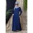 Nazneen Decorative Button Front Open Nida Abaya 