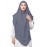 Nazneen Triangle tow layers tie at back Ready to wear Hijab cum Naqab