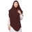 Nazneen Triangle tow layers tie at back Ready to wear Hijab cum Naqab
