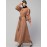 Nazneen front open till waist gathered puffed Sleeve long cuff  with belt Casual Abaya