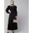Nazneen Long Cuff Gathered Puffed Sleeve with Bet A line Abaya