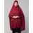 Nazneen stretchable smoking at wrist knee length Jilbab cum prayer khimar  Hijab