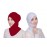 Nazneen Stretchable Under Hijab Ninja cap Combo pack of 2 (Maroon & White)