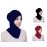 Nazneen Stretchable Under Hijab Ninja cap Combo pack of 3 (Maroon, Black & Navy)
