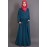 Nazneen Pleated Contrast Casual Chic Abaya