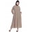Nazneen Hidden Placket Front Open Casual Abaya