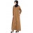 Nazneen Front Open Gather At Bust Self Button Abaya