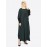 Nazneen Patch Contrast Cuff Green Kaftan