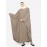 Nazneen Pearl Beaded Khaki Kaftan