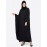 Nazneen Pearl Beaded Black Kaftan