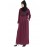 Nazneen Hand Embroidered Wine Party Abaya