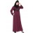 Nazneen Hand Embroidered Wine Party Abaya
