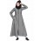 Nazneen Front Open With Zip Denim Abaya