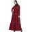 Nazneen Gathered 3 Panels With Zig-Zag Lace Flare Abaya