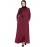 Nazneen Front Zip And Slit Patch Work Nida Abaya