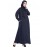 Nazneen Front Zip And Slit Patch Work Nida Abaya