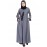 Nazneen Embroidered Patch Umbrella Abaya
