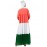 Nazneen Tricolor four gathered layer Abaya