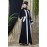 Nazneen Contrast Band With Inner Dubai Kaftan