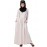 Nazneen contrast piping gather at waist flare Abaya