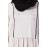 Nazneen contrast piping gather at waist flare Abaya