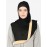 Nazneen Beige Band Plain Black Hijab