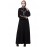 Nazneen Front and Sleeve Resham Embroidery Balloon Sleeve Abaya