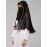 Nazneen Butterfly Arabian hijab With nose piece with Satin tape