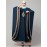 Nazneen Contrast border front and sleeve embroidery Kaftan