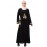 Nazneen front and sleeve embroidery A line Abaya