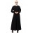 Nazneen front Pleated A line Abaya