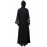 Nazneen right side and both sleeve Resham Embroidery Front open Abaya