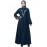 Nazneen Front and Sleeve Resham Embroidery Balloon Sleeve Abaya