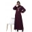 Nazneen Front and Sleeve Resham Embroidery Balloon Sleeve Abaya