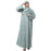NAZNEEN ALL OVER AND HIJAB 3 LEAF EMBROIDERY FRONT OPEN ABAYA