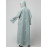 NAZNEEN ALL OVER AND HIJAB 3 LEAF EMBROIDERY FRONT OPEN ABAYA