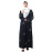 NAZNEEN ALL OVER AND HIJAB STAR EMBROIDERY FRONT OPEN ABAYA