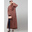 NAZNEEN ALL OVER AND HIJAB SMALL FLOWER EMBROIDERY FRONT OPEN ABAYA