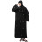 NAZNEEN ALL OVER AND HIJAB SMALL FLOWER EMBROIDERY FRONT OPEN ABAYA